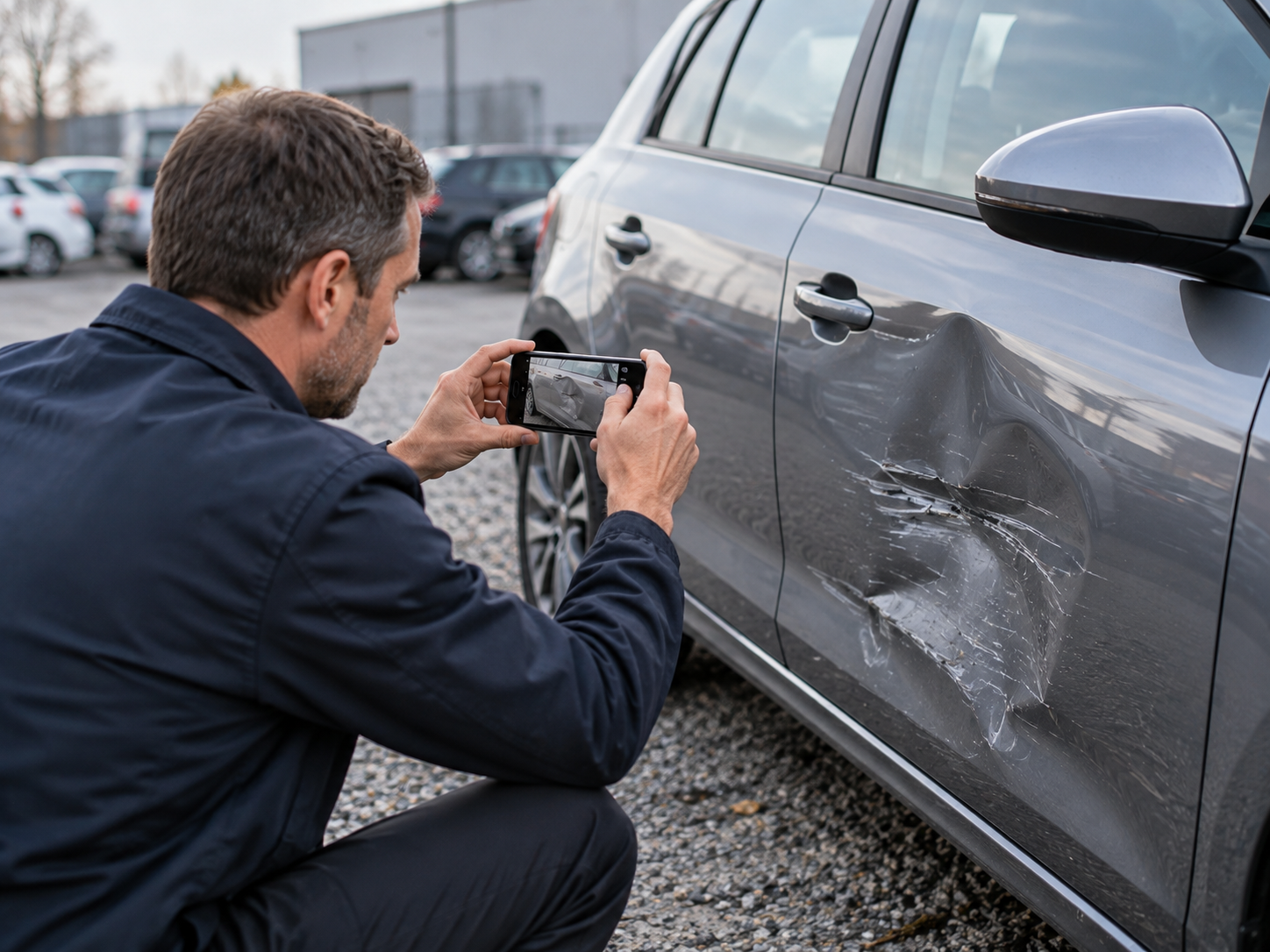 Unfallwagen-Ankauf: Begutachtung des Fahrzeugs